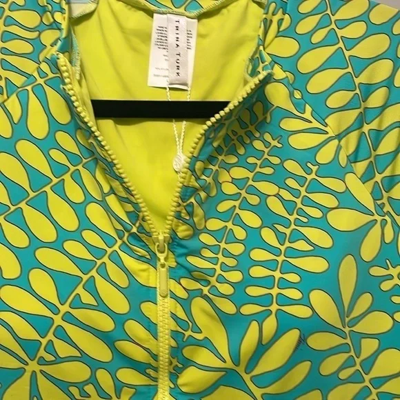 NWT TRINA TURK LONG SLEEVE SWIM SUIT SIZE L - Picture 2 of 7